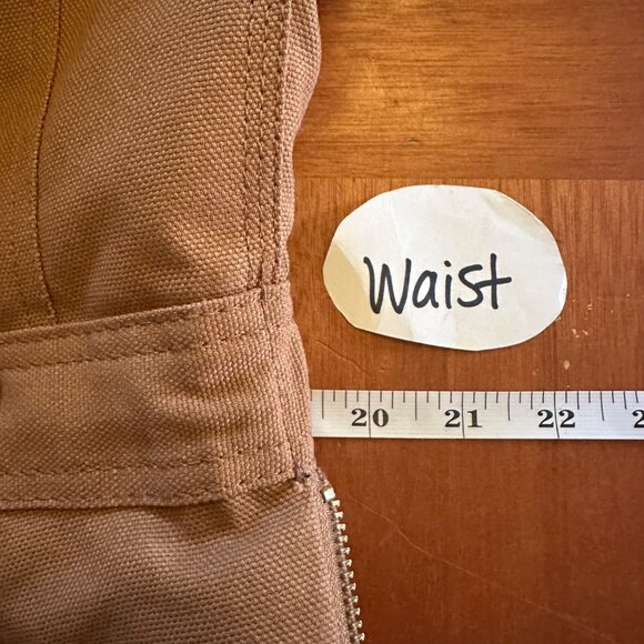 Dickies Mens Brown Insulated Bib Overalls Size L - Picture 4 of 10